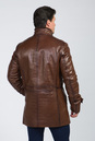 Мужское кожаное пальто из натуральной кожи на меху с воротником 3600045-2